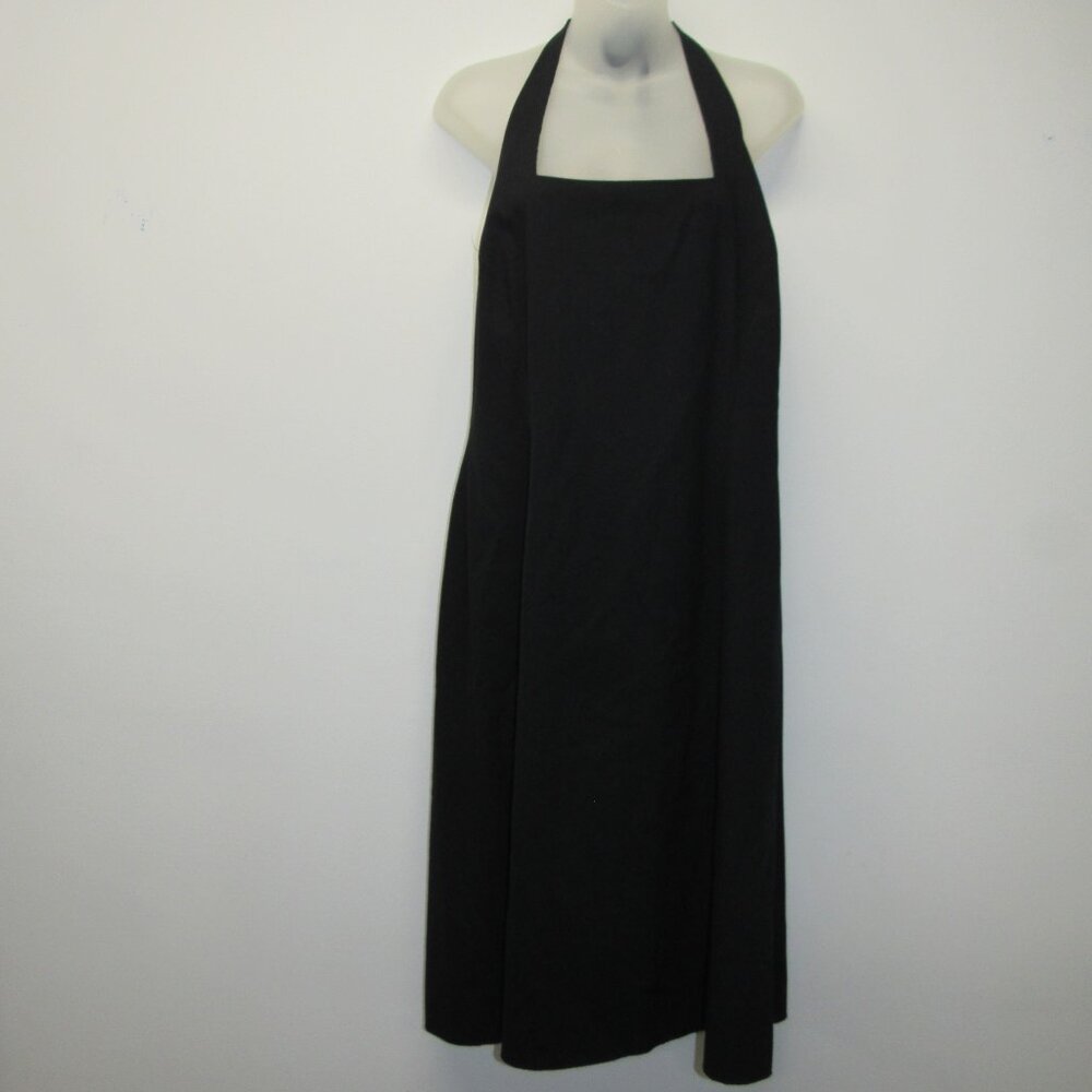 Vtg Y2K WOMYN Made in New York BEYONCE Dress Black Halter Women's sz 14